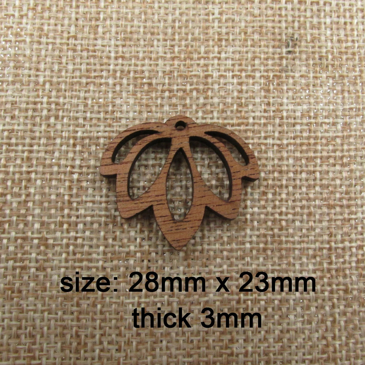 6pcs Unfinished Wood Lotus Flower Charms Earring Pendants For Jewelry Making DIY Handmade Craft