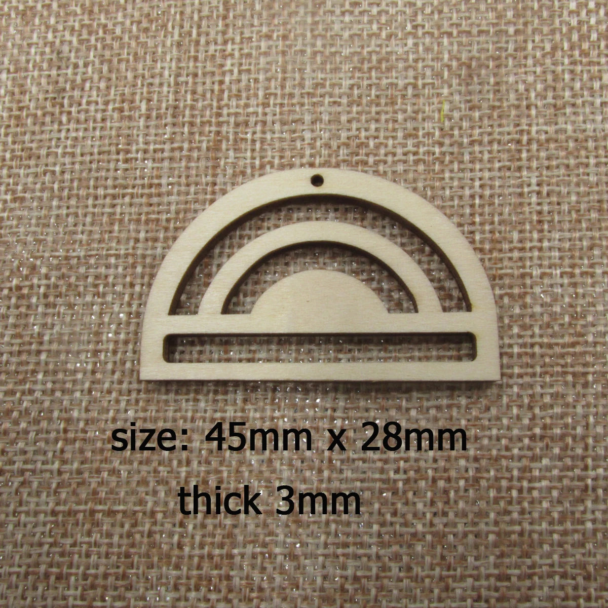10pcs Unfinished Wood Macrames Rainbow Shape Cutouts Wooden Macrame For DIY Earrings Findings Jewelry