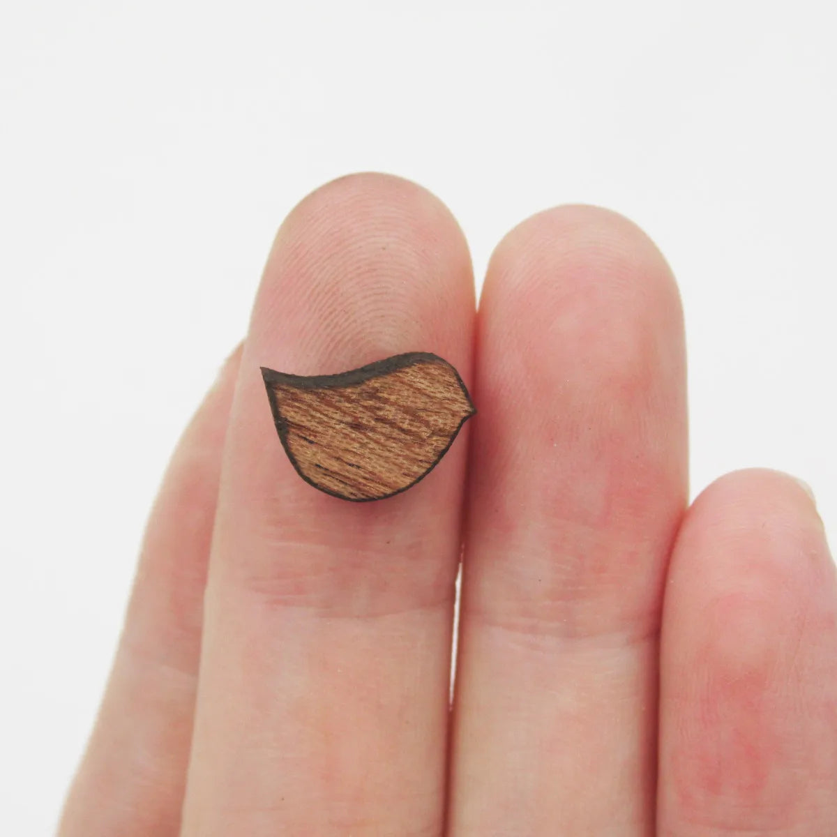 Laser Cut Jewelry Supplies Wooden Shape Birds Charms Cabochon For DIY wood earring stud
