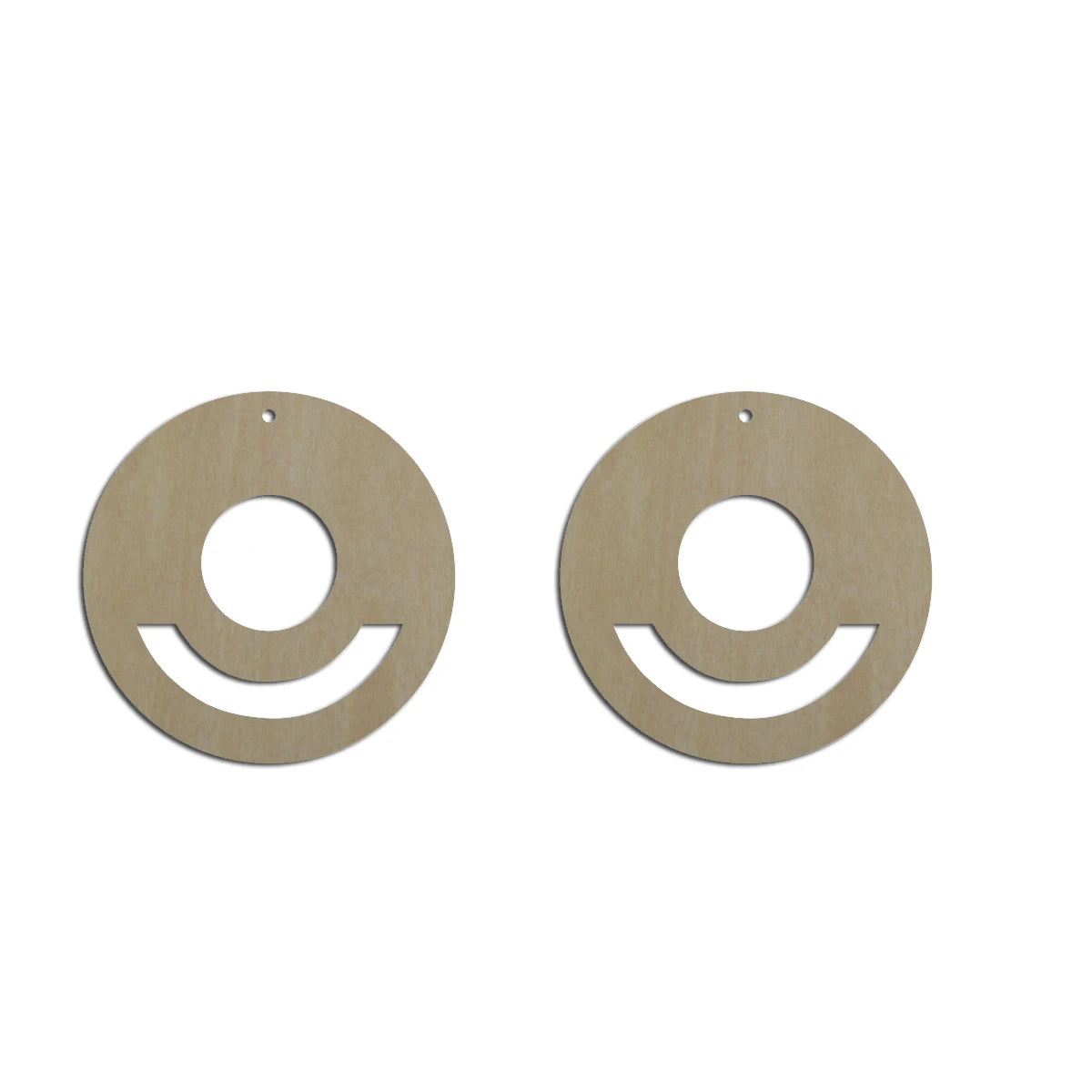 10pcs Unfinished Wood Blank Geometric Circle Shape Macrame Earring Part Findings Wholesale For DIY Jewelry Making