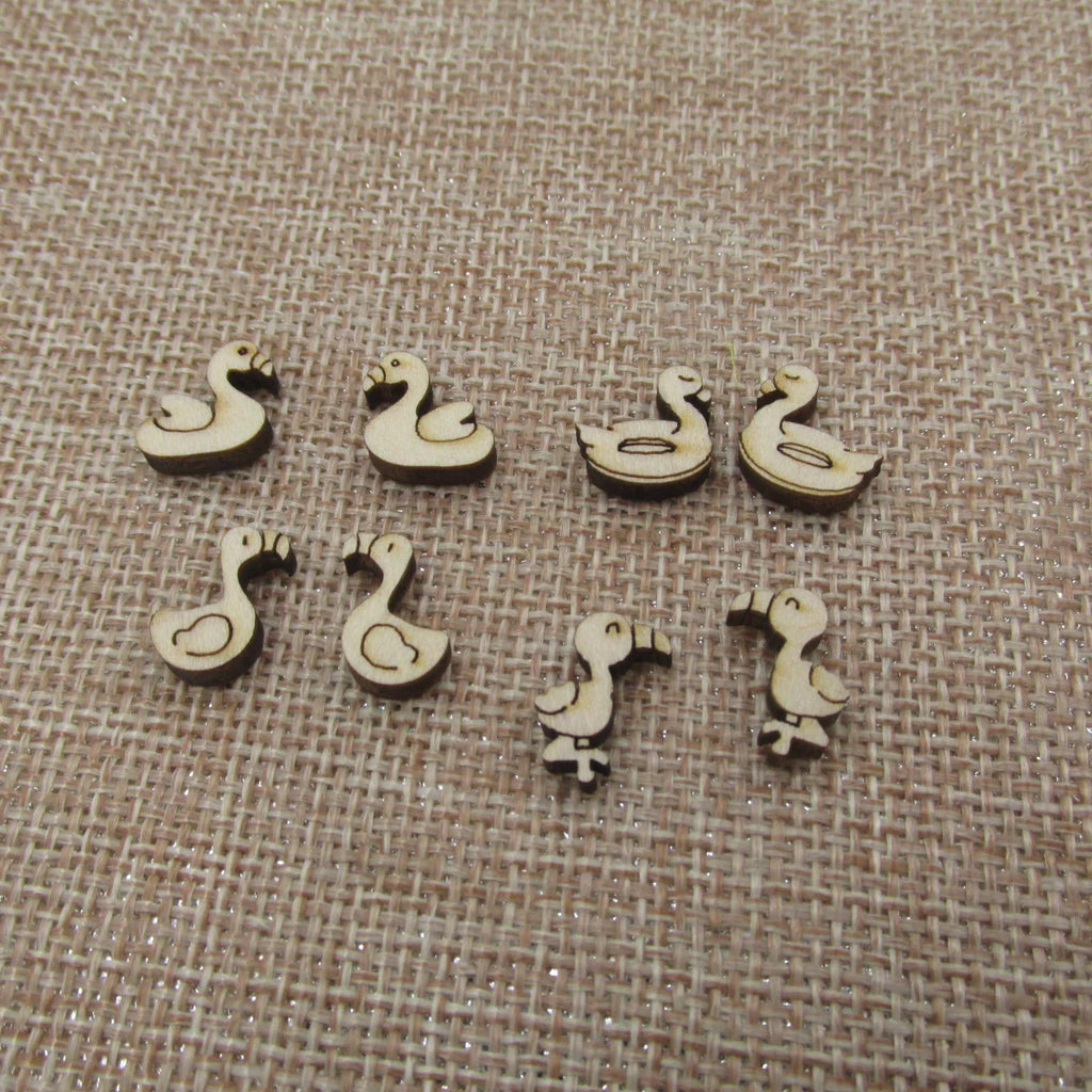 5 Pair Unfinished Blank Wood Flamingo Floatie Pool Cabochon Post Ladies Earrings Stud Jewerly Findings For Craft DIY Supplies