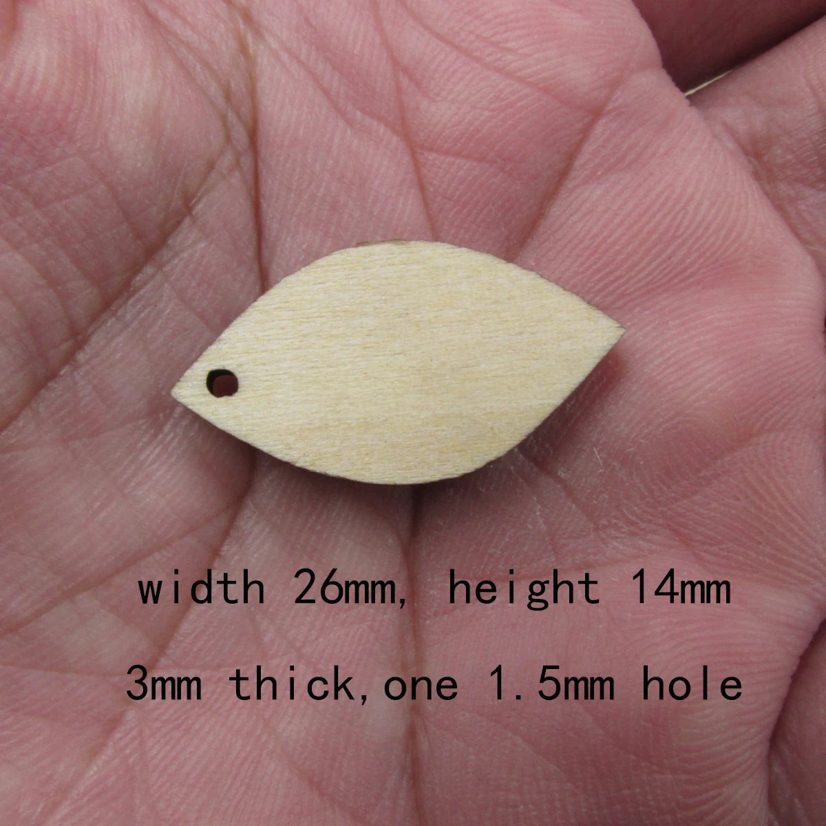 10 Pcs Unfinished Blank Wooden Geometric Diamond Rhombus Shape Cutout Plywood Connector Jewelry Finding Supplies For Earrings