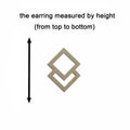 10pcs Unfinished Wood Blank Geometric Double Diamond Shape Macrame Earring Part Findings Wholesale For DIY Jewelry Making