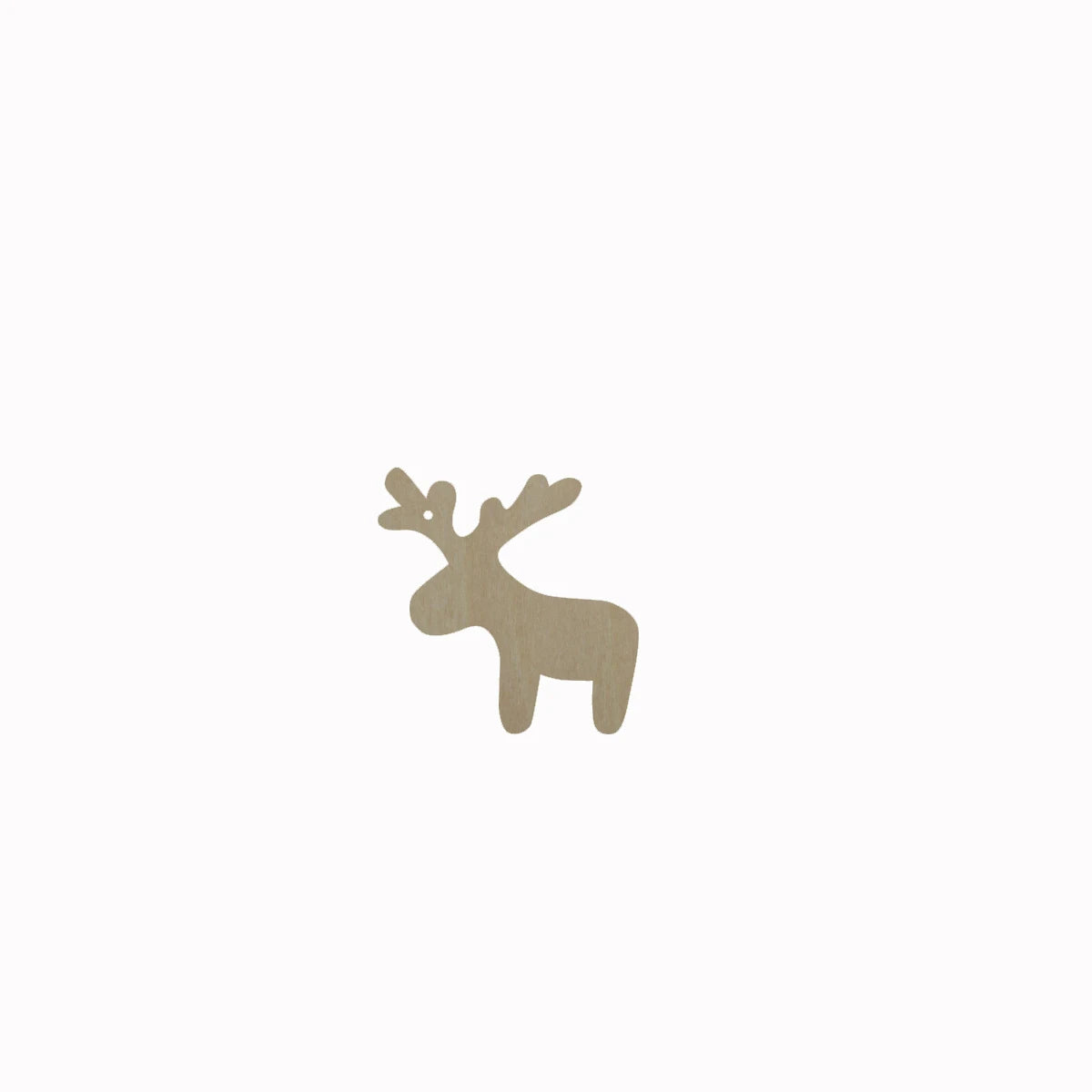 10pcs Bulk Unfinished Wooden Blank Christmas Reindeer Deer Head Cutout Shape For Dangle Earring Wood Jewelry Accessories