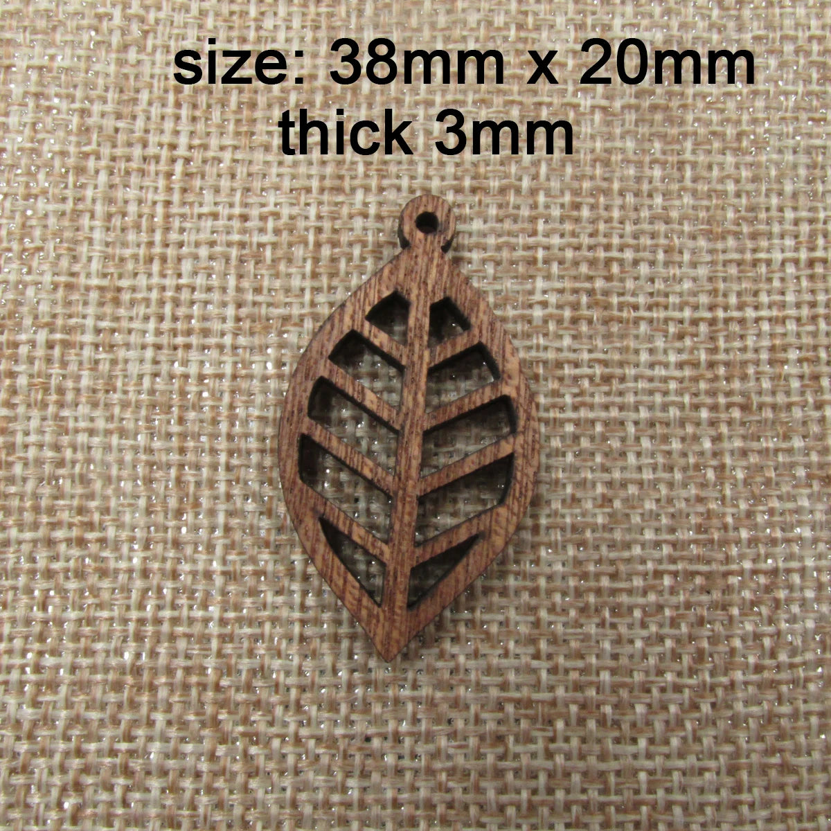 6pcs Unfinished Wooden Leaves Charms Necklace Leaf Pendant Bracelet Jewelry Making Handmade Crafts diy Supplies