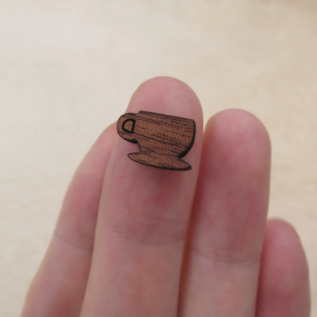 DIY Laser Cut Wood Cabochon Shape Apple Flower Pinapple Teapots Cup Charms Wooden Jewerly Earrings Suppliers