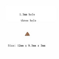 6pcs Unfinished Blank Wooden Geometric Triangle Three Holes Earring Connector Pendant for Jewelry Making DIY Crafting