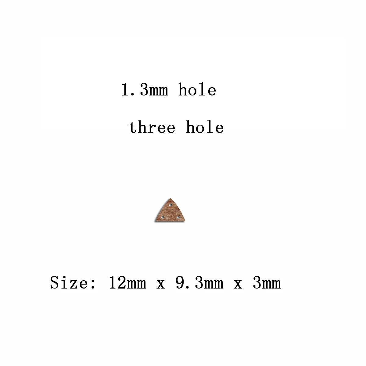 6pcs Unfinished Blank Wooden Geometric Triangle Three Holes Earring Connector Pendant for Jewelry Making DIY Crafting